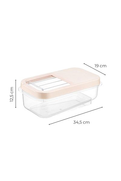 Vienev Set of 3 Multibox 5 Liter Maxi Storage Container with Slide Lid Black