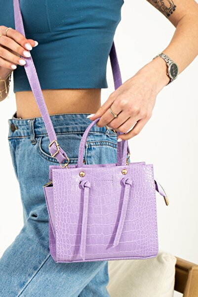 ESTUTE Γυναικεία τσάντα ώμου και χεριού με κόμπους Mini City