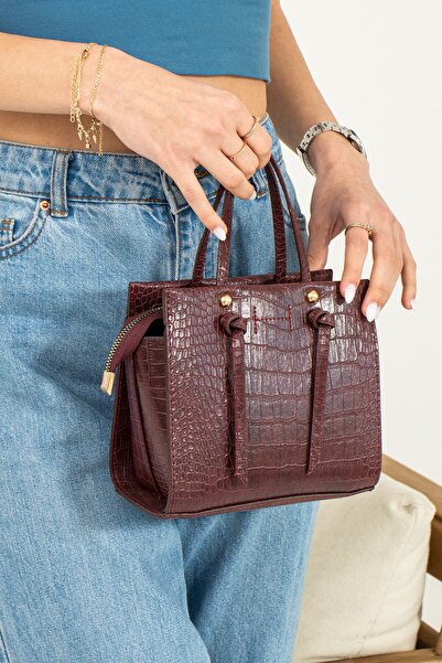 ESTUTE Kadın Düğümlü Omuz Ve El Çantası Mini City