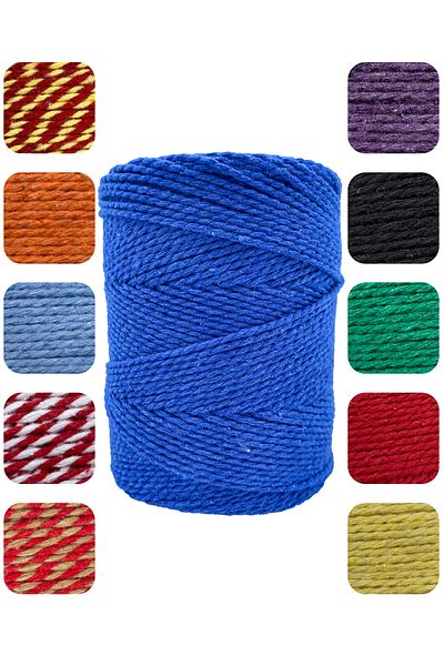 E Elmas Colored Bundling Rope Saks Blue (2-3MM-200GR-200M)