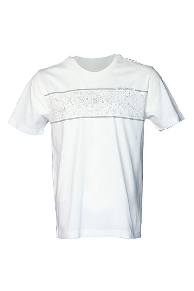 hummel Ανδρικό T-Shirt με λαιμόκοψη Wagner, λευκό 911695 -9003