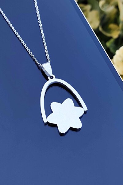 TREND COLLECTİON Daisy Model Stainless Steel Women's Necklace