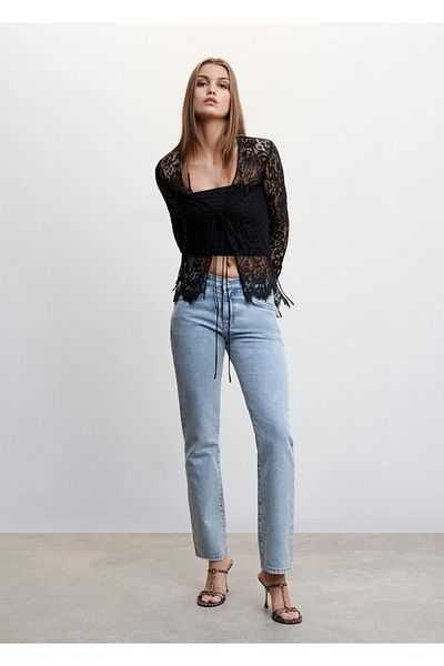 MANGO Woman Strapless Blouse