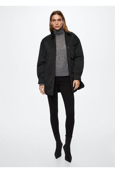MANGO Woman Oversize Kapitone Mont
