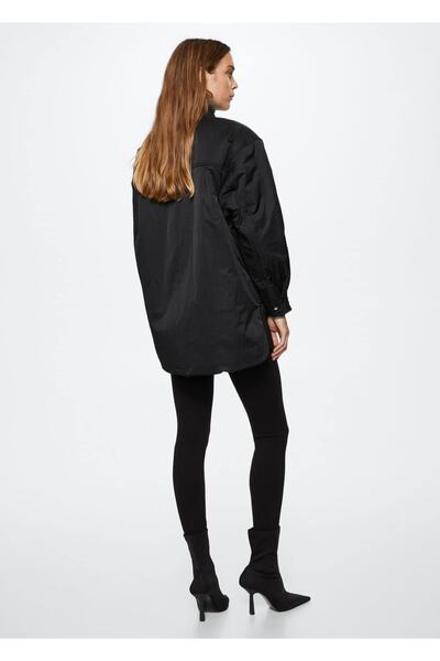MANGO Woman Oversize Kapitone Mont