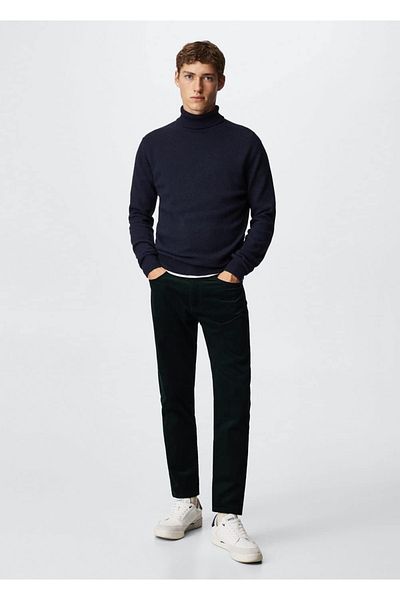 MANGO Man Wollpullover mit hohem Kragen