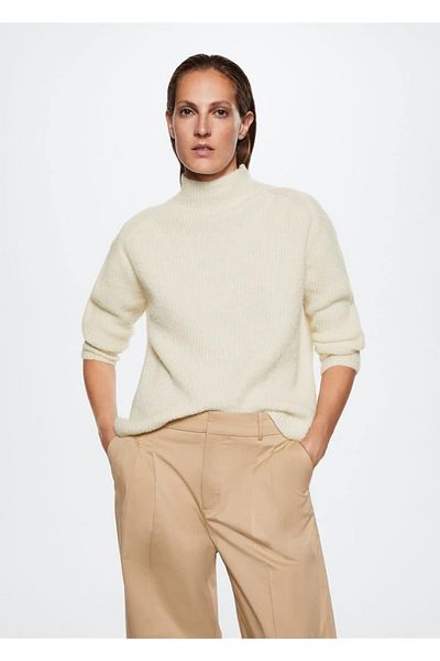 MANGO Woman High Collar Sweater