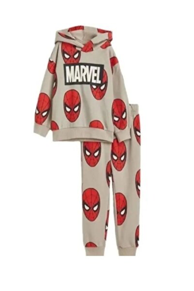 Murat Baby طقم بدلة رياضية بغطاء للرأس بطبعة سبايدرمان من مارفل