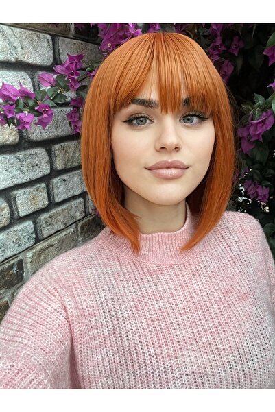Fenomen Peruk Bob Cut Copper Wig Model - Κατηγορία
