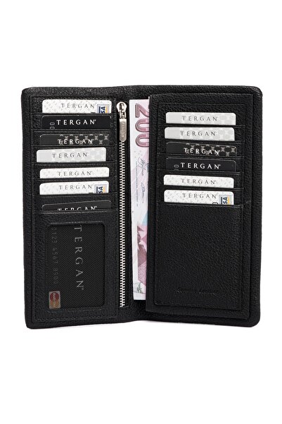 Tergan Black Leather Men's Wallet 01631a6f