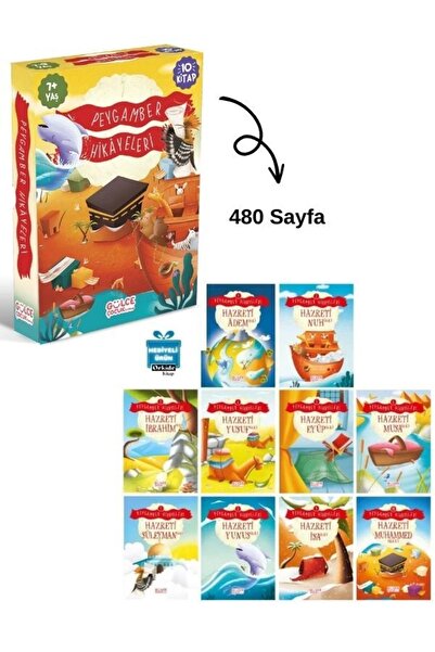 Timaş Çocuk Hediyeli- Peygamber Hikayeleri 10 Kitap - Dini Çocuk Kitapları Hz...