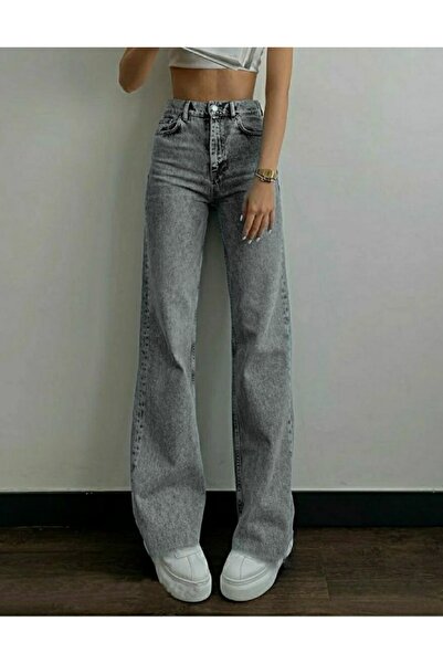 Livik NeSS Gold 90S - Smoke Colored, Snow LooSe LYcra, Super High WaiSt Denim JeanS