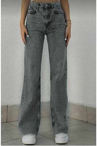 Livik NeSS Gold 90S - Smoke Colored, Snow LooSe LYcra, Super High WaiSt Denim JeanS