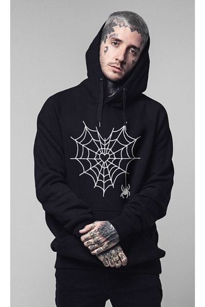 DENİKK Spider Web Gothic Hoodie