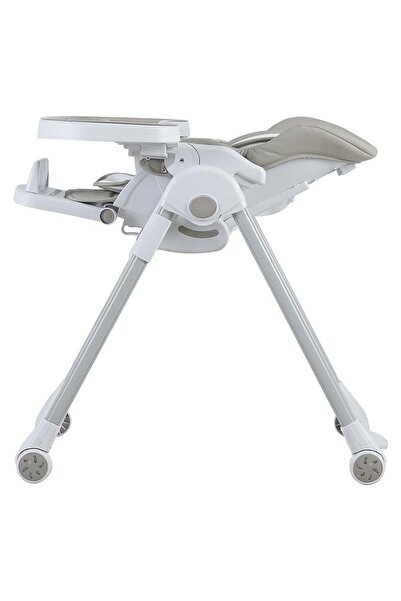 Prego Lucca Asansörlü- Tekerlekli Çift Tepsili Mama Sandalyesi