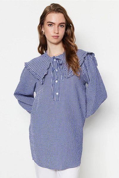 Trendyol Modest Tuniken - Blau - Relaxed Fit