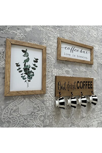 woodhomeworks Gerçek Ahşap Kahve Köşesi