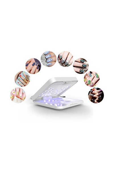 STYLEMATE Oje Kurutucu Mini Uv Light Taşınabilir 21 Adet 5volt Filip Gel Ligh...