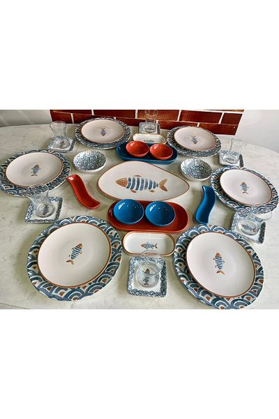 Keramika 37 Piece Koi Breakfast Set