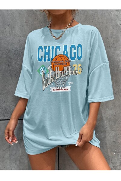 Deocept Μπλουζάκι Unisex Oversize Chicago Printed