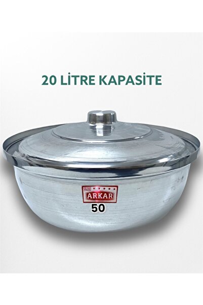 YILDIZ ARKAR Alüminyum Salça Aşure Yahni Kavurma Sos Helvane Tenceresi 20 Lit...