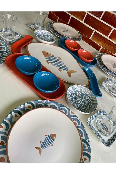 Keramika Koi 27 Piece Breakfast Set for 4 People