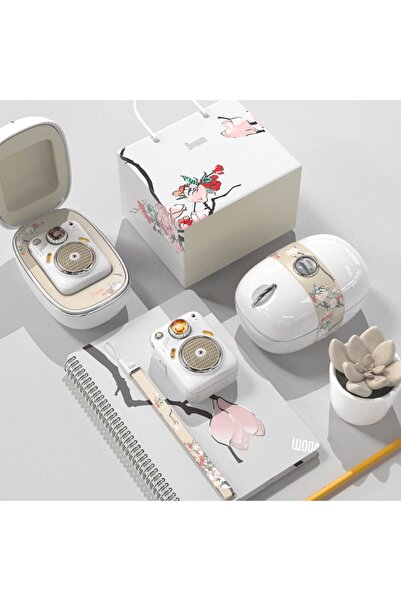 DIVOOM Beetles Fm Radyolu Beyaz Taşınabilir Mini Bluetooth Hoparlör