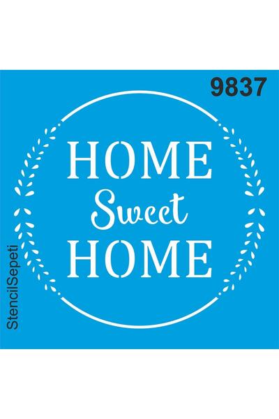 StencilSepeti My House Is Beautiful - Stencil Painting Template 40x40cm