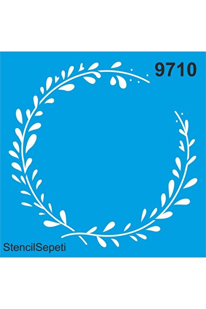 StencilSepeti إكليل غارق - قالب طلاء استنسل 30x30 سم