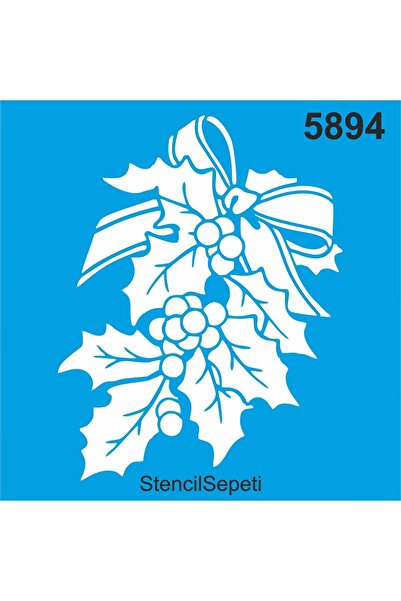 StencilSepeti زينة رأس السنة - قالب رسم استنسل 40 × 40 سم