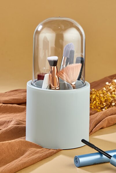 Poomy 7 Bölmeli Makyaj Organizeri - Daisy Şeffaf Kapaklı Büyük Makyaj Organizeri