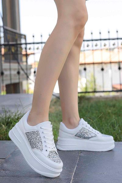 Mamito Ayakkabı Pantofi sport Yldz 002 Talpa-alb-argintiu Glitter