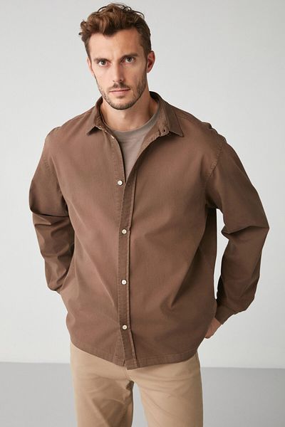GRIMELANGE Hemd - Beige - Oversized