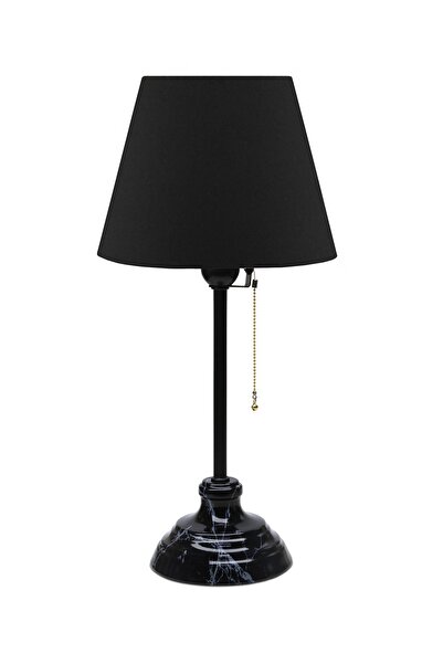 HOMİNG Vien Black Marble Pattern Detailed Lampshade Fabric Ayd-3513