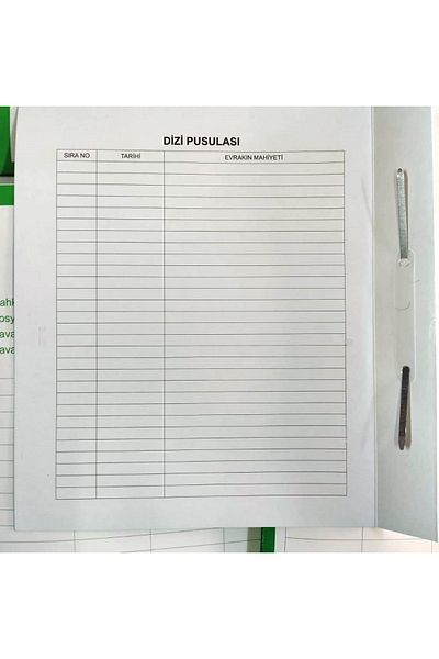 İKRACENTER Case File-green-50 Pieces-50 Pieces Green Case File