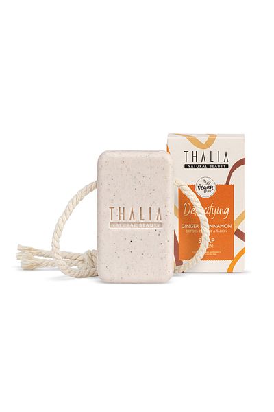 Thalia صابون طبيعي بخلاصة الزنجبيل والقرفة 140 جرام