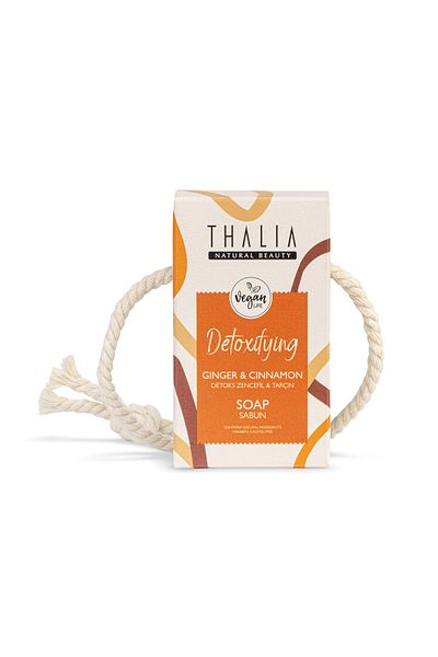 Thalia صابون طبيعي بخلاصة الزنجبيل والقرفة 140 جرام