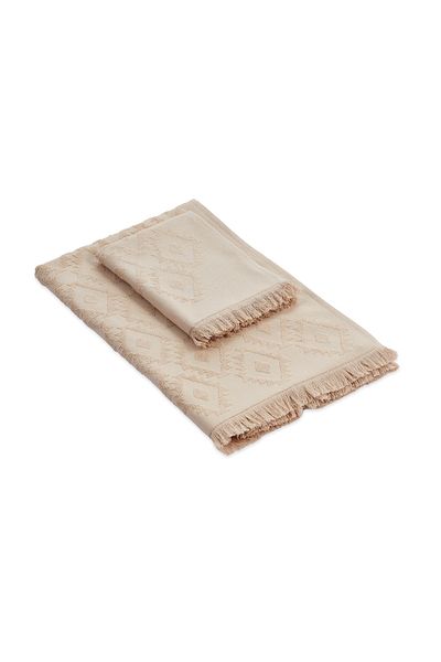 CottonTherapy Saw 2-Piece Premium Bath Towel Set 100% Cotton
