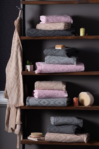 CottonTherapy Saw 2-Piece Premium Σετ Πετσέτες Μπάνιου 100% Βαμβάκι