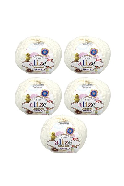 Alize Βαμβάκι Χρυσό Χόμπι Νέο Πακέτο 5 τεμαχίων - 5x50 γρ.