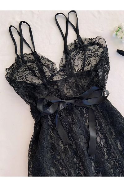 MH Moony Homewears Комплект бельо с черна нощница Stephanie