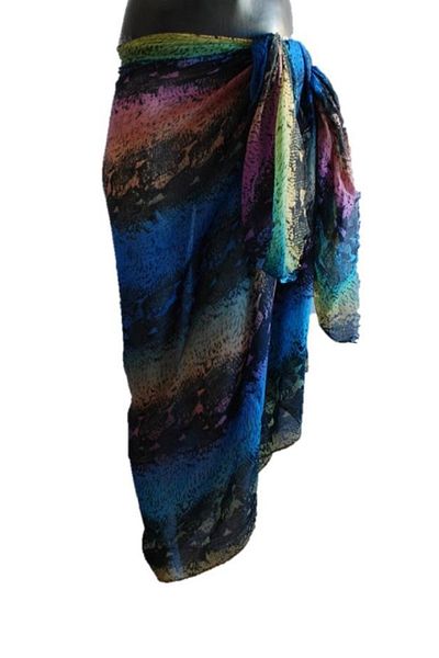 chacklin Fractal 1 Patterned Pareo/sarong (110 X180 Cm)