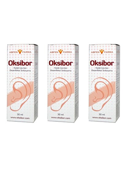 Abfen Farma Oksibor Kulak Damlası 30 Ml 3 Kutu
