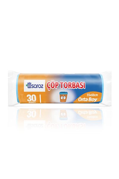 Saroz Medium Size Garbage Bag 30 Pieces 55*60 Cm