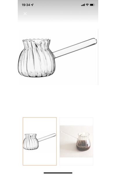 LeesHome - Cam Cezve Borosilikat