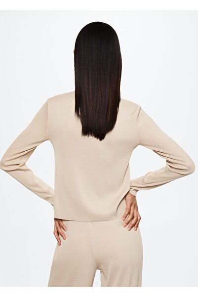 MANGO Woman Πλισέ μπλουζάκι