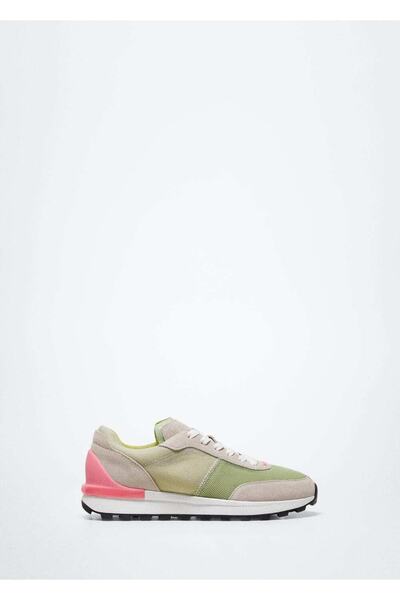 MANGO Woman Schnürsneaker aus Leder