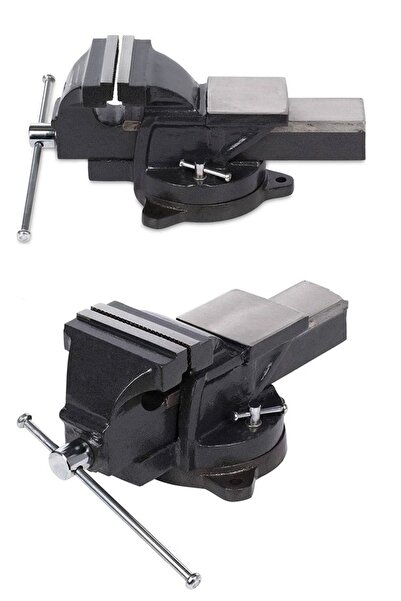 Millian 200 Mm Dövme Çelik 360 Derece Döerli Sabit Masa Tezgah Mengenesi 5 Yı...