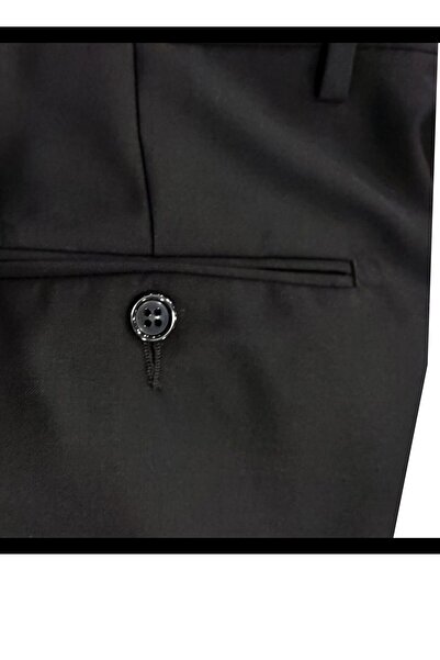 Varetta Ανδρικό παντελόνι από ύφασμα εφαρμοστό Polyviscon σε μαύρο χρώμα