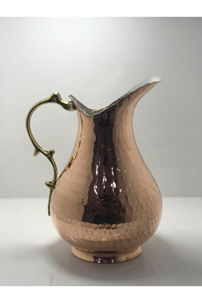 AKÇAY Bakır Büyük Boy El Dövmesi Sürahi